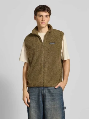 Kamizelka z polaru ze stójką i wpuszczanymi kieszeniami REVIEW