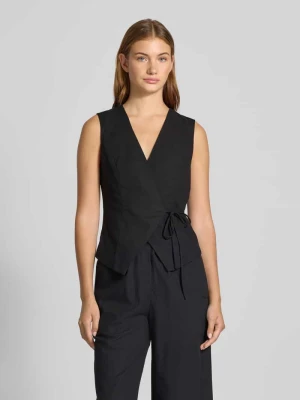 Kamizelka z wiskozy z dekoltem w serek model ‘Emelie’ LeGer by Lena Gercke