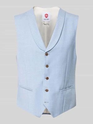 Kamizelka z wiskozy z szalowym kołnierzem model 'PHILIPP' CG - Club of Gents