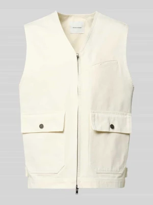 Kamizelka z zamkiem błyskawicznym dwustronnym model 'Bow' Wood Wood