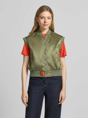 Kamizelka z zamkiem błyskawicznym i detal z logo Original Bombers