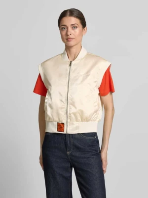Kamizelka z zamkiem błyskawicznym i detal z logo Original Bombers