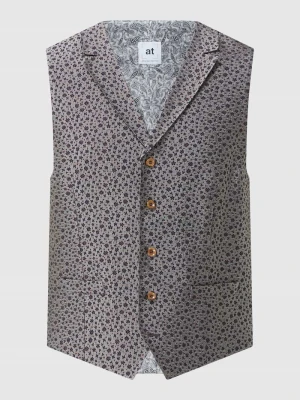 Kamizelka ze wzorem na całej powierzchni model ‘Orazio’ ATELIER TORINO
