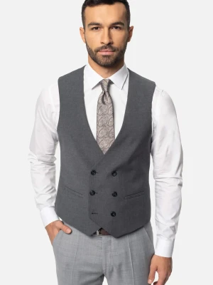 KAMIZELKA ZONZA SLIM FIT SZAROŚĆ Recman