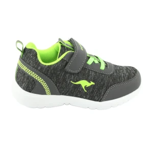 KangaRoos Buty dziecięce sportowe 02051 szare/zielone