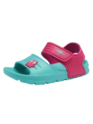 Kangaroos Buty kąpielowe "KangaSwim II" w kolorze różowo-turkusowym rozmiar: 35