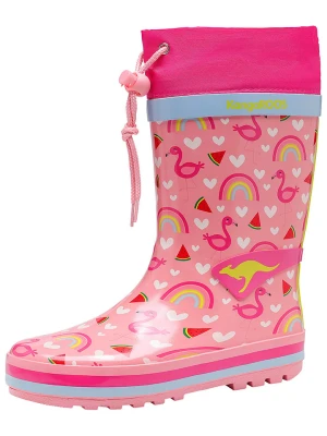 Kangaroos Kalosze "K-Summerrain" w kolorze różowym ze wzorem rozmiar: 33
