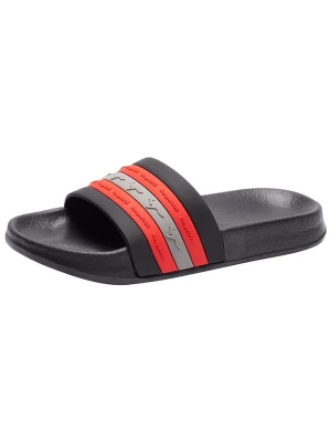 Kangaroos Klapki "K-Slide Stripe" w kolorze czarno-czerwonym rozmiar: 31