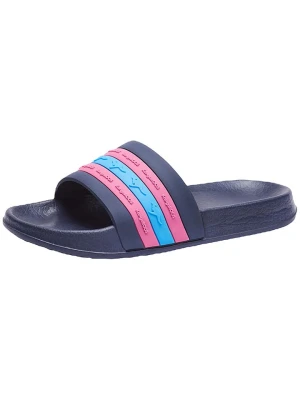 Kangaroos Klapki "K-Slide Stripe" w kolorze granatowo-różowym rozmiar: 28
