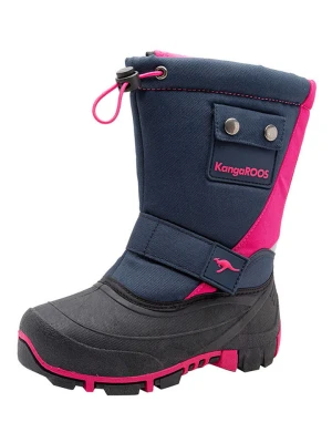 Kangaroos Kozaki zimowe "K-Bean II" w kolorze granatowo-różowym rozmiar: 29