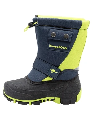 Kangaroos Kozaki zimowe "K-Bean II" w kolorze granatowo-zielonym rozmiar: 34
