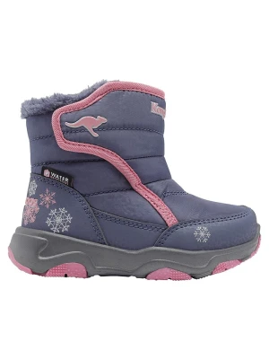 Kangaroos Kozaki zimowe "KS-Trunks Mid V" w kolorze szaro-różowym rozmiar: 25