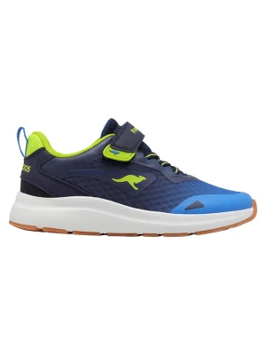 Kangaroos Sneakersy "KB-Pang EV" w kolorze błękitno-granatowo-limonkowym rozmiar: 37