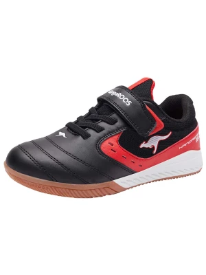 Kangaroos Sneakersy "Indoor" w kolorze czarno-czerwonym rozmiar: 28