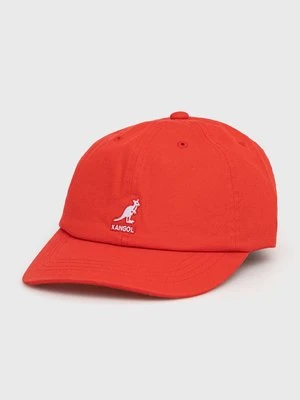 Kangol czapka bawełniana kolor czerwony z aplikacją K5165HT.CG637-CG637