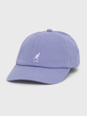 Kangol czapka bawełniana kolor fioletowy gładka K5165HT.IL525-IL525