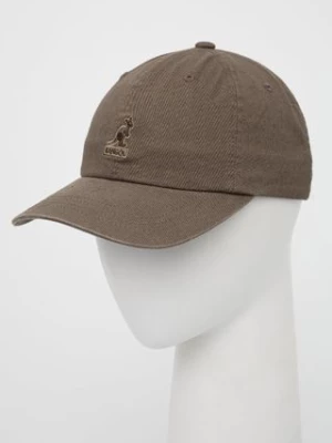 Kangol czapka bawełniana kolor zielony z aplikacją K5165HT.SM094-SM094