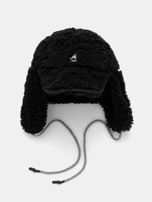 Kangol czapka FAUX SHEARLING UTILITY FLAP kolor czarny K5356.BK001