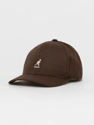 Kangol Czapka kolor brązowy gładka