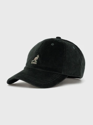 Kangol Czapka kolor zielony gładka