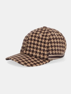 Kangol czapka z daszkiem BLOCK ZIG kolor brązowy K5471.BR204