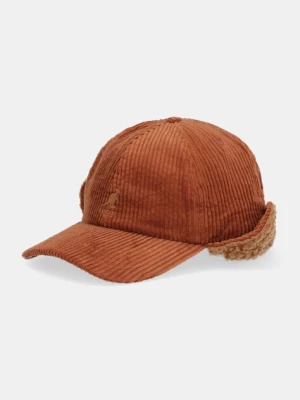 Kangol czapka z daszkiem EARFLAP kolor brązowy K5470.RC228
