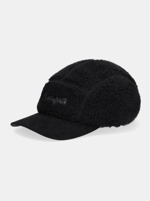 Kangol czapka z daszkiem FAUX SHERPA 5-PANEL kolor czarny K5466.BK001