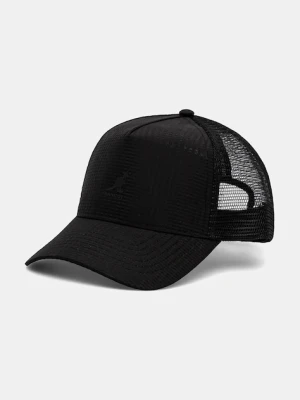 Kangol czapka z daszkiem SEERSUCKER MESH TRUCKER kolor czarny gładka K5339.BK001