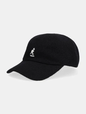 Kangol czapka z daszkiem z wełną SPACECAP kolor czarny K3660.BK001
