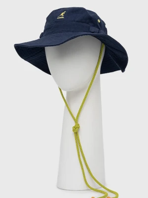 Kangol kapelusz bawełniany granatowy