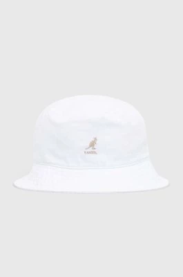 Kangol kapelusz bawełniany Kapelusz Kangol Washed Bucket K4224HT WHITE kolor biały bawełniany K4224HT-WHITECHEAPER