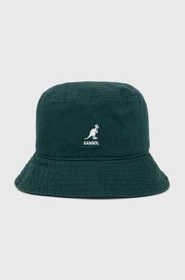 Kangol kapelusz bawełniany kolor zielony bawełniany