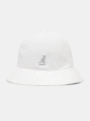 Kangol kapelusz Bermuda Casual kolor biały 0397BC WHITE 0397BC.WHITE-WHITE