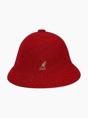 Kangol kapelusz Bermuda Casual kolor czerwony 0397BC.SCARLET-SCARLET