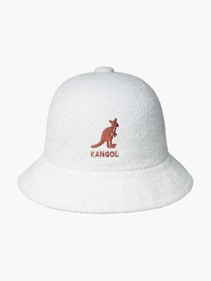 Kangol kapelusz Big Logo Casual kolor biały K3407 WHITE K3407.WHITE-WHITE