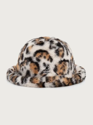 Kangol kapelusz bucket damski FAUX FUR CASUAL beżowy