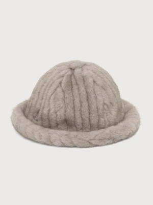 Kangol kapelusz damski FAUX FUR CASUAL szary