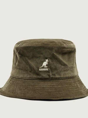 KANGOL Kapelusz | sztruks zielony