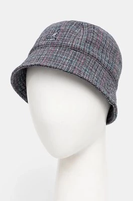 Kangol kapelusz WARPED HERRINGBONE DOME kolor granatowy K5430.NG411