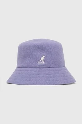 Kangol kapelusz wełniany kolor fioletowy wełniany