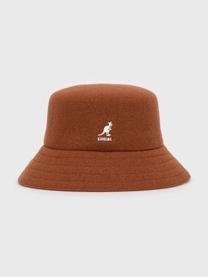 Kangol kapelusz wełniany kolor pomarańczowy wełniany