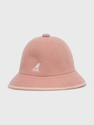 Kangol Kapelusz wełniany kolor różowy K3181ST.DR669-DR669