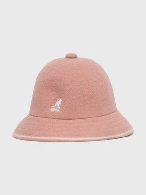 Kangol Kapelusz wełniany kolor różowy K3181ST.DR669-DR669