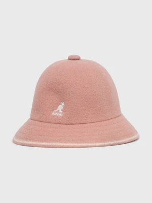 Kangol Kapelusz wełniany kolor różowy K3181ST.DR669-DR669