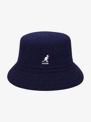 Kangol kapelusz wełniany Wool Lahinch kolor granatowy wełniany K3191ST.NAVY-NAVY