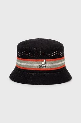 Kangol kapelusz z domieszką wełny kolor czarny z domieszką wełny