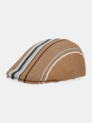 Kangol kaszkiet CLUBHOUSE STRIPE 507 męski kolor zielony K3748.TS241