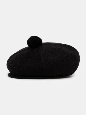 Kangol kaszkiet z domieszką wełny HERITAGE kolor czarny K3778.SB002