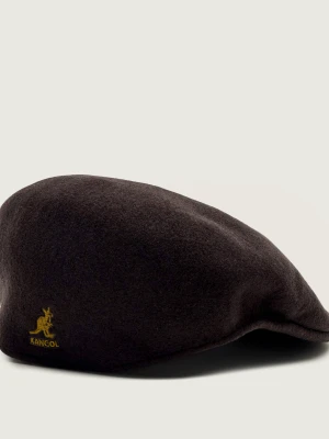 KANGOL Wełniany kaszkiet brązowy