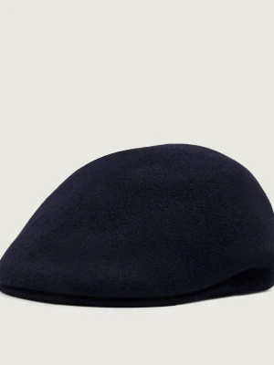 KANGOL Wełniany kaszkiet granatowy